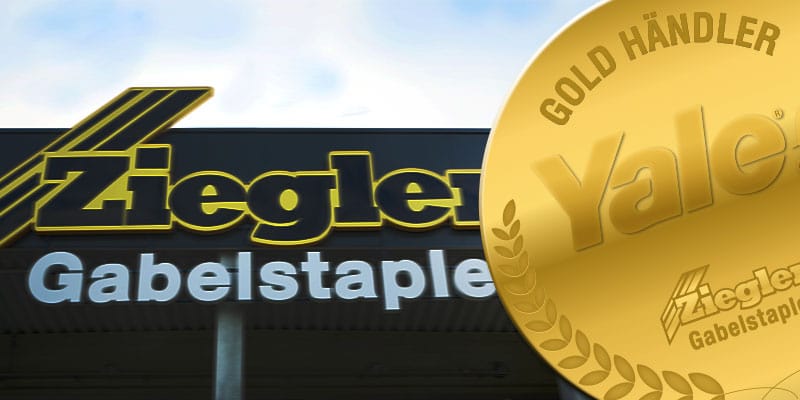 Ziegler Gabelstapler hat von Yale den Gold-Händler Status erhalten.